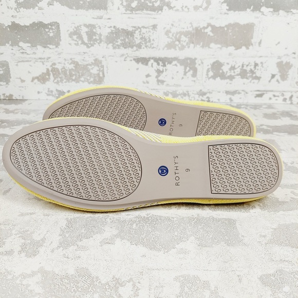 NEW Rothy's The Flat Lemon Stripe Slip On Round Toe Ballet Shoes F298 - Picture 6 of 8